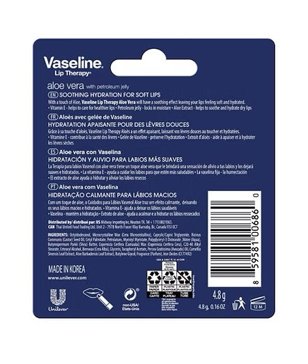 Hidratante de Labios Vaseline Alóe Vera (4.8g)