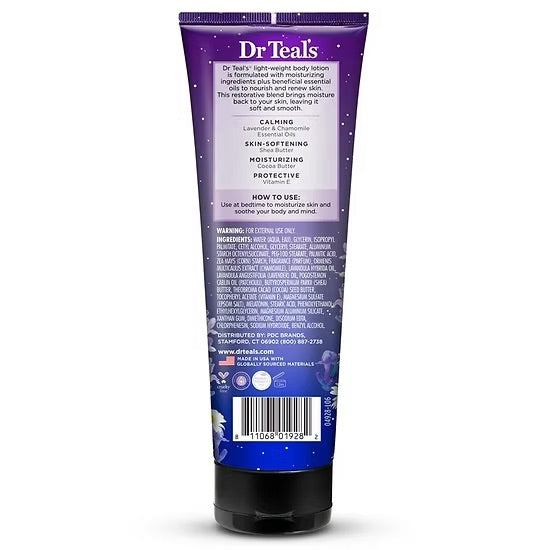 Loción Corporal con Melatonina y Aceites Esenciales Dr. Teals (226g)