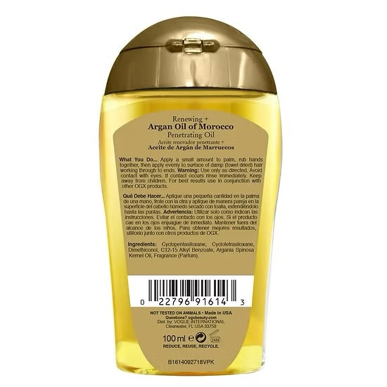 Aceite Capilar Renewing + Argan Oil of Morocco OGX (100ml)