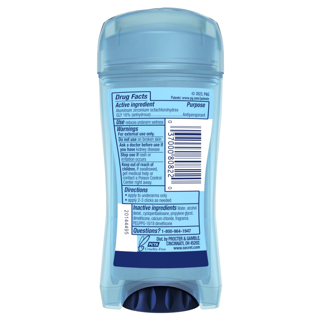 Desodorante Secret Outlast Clear Gel (73g)