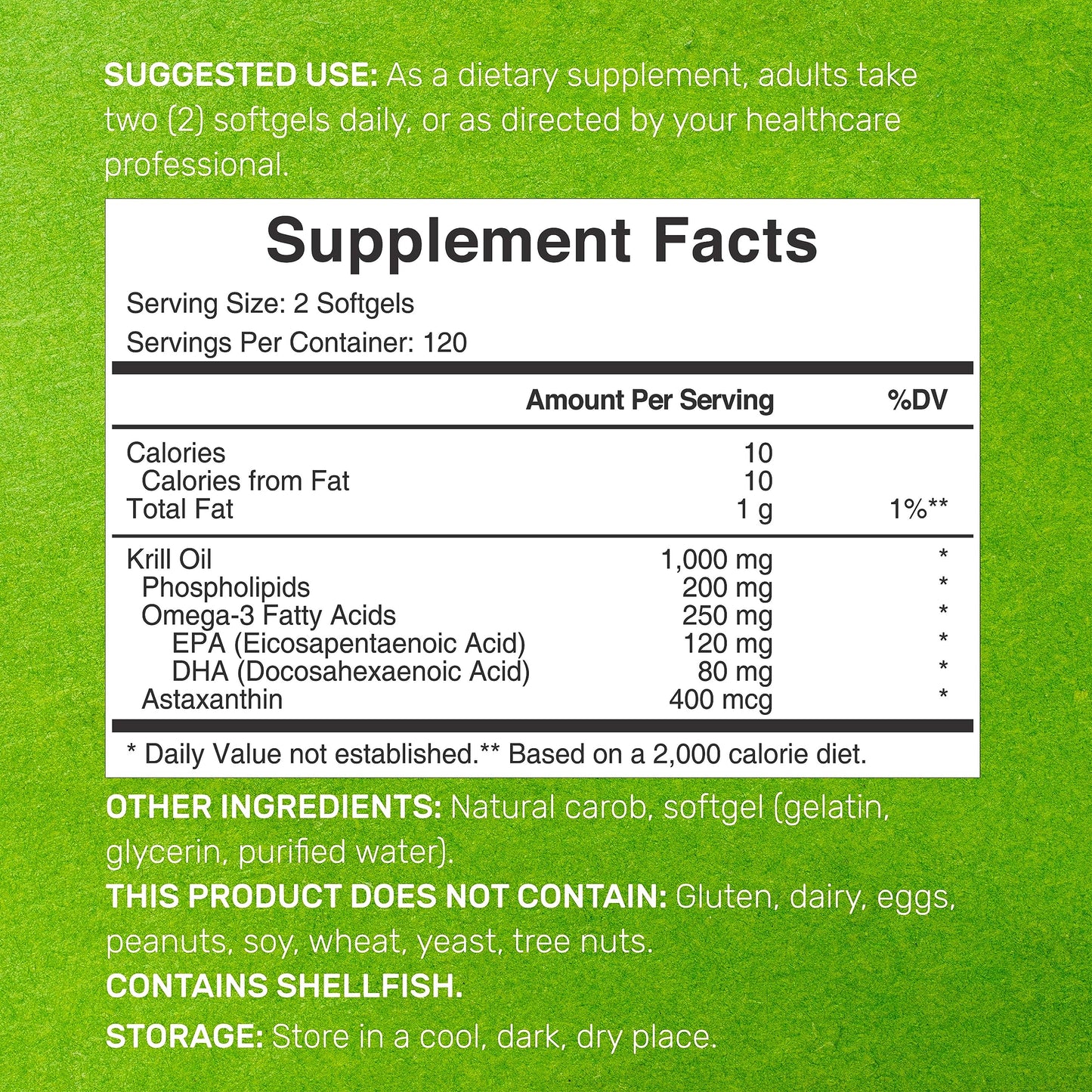 Krill Oil Deal Supplement 1.000mg (240 cápsulas)