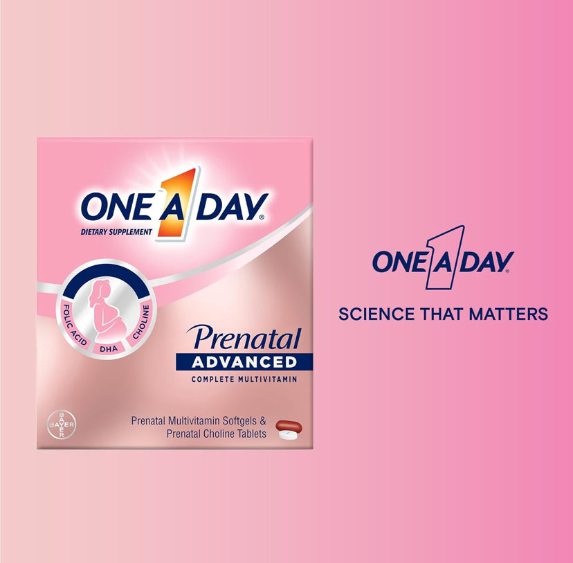 Multivitaminico Prenatal Advanced con Ácido Folico One A Day (90+90)