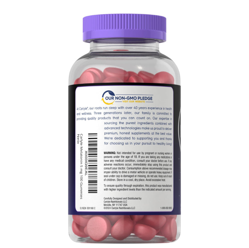 Melatonina Carlyle 5mg (100 gomitas)