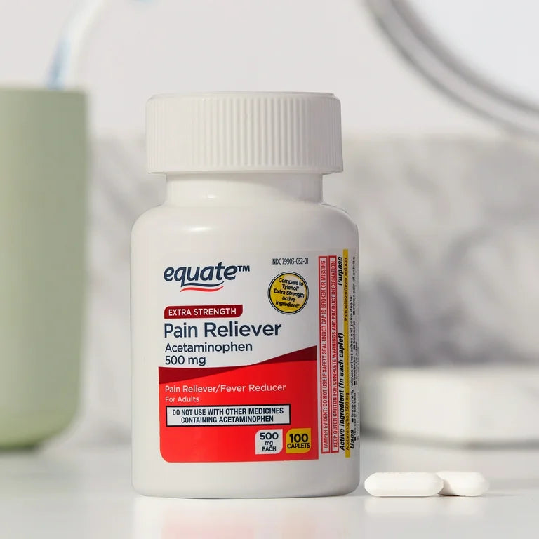Acetaminophen Equate 500mg (2 pack-200 capletas)
