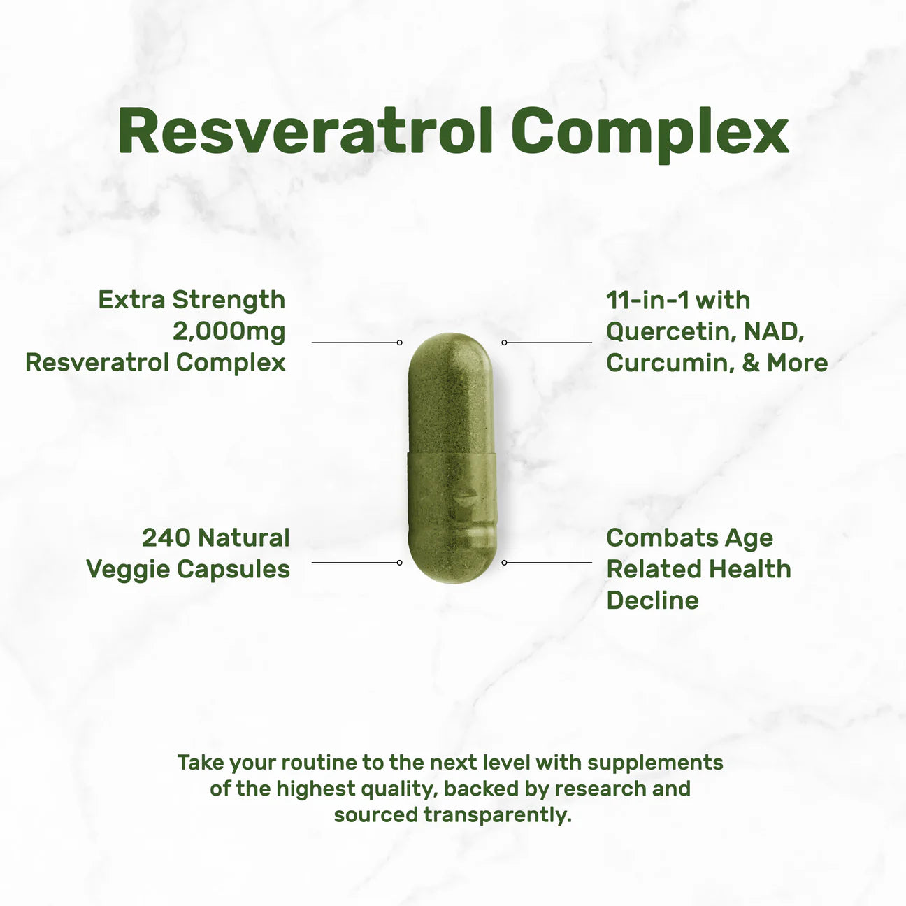 Resveratrol Complex Deal Supplement 2.000mg (240 cápsulas)
