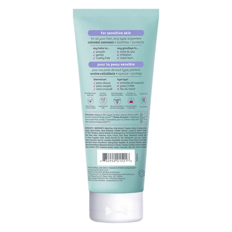 Crema Depilatoria Piel Sensible EOS Avena Coloidal (207 ml)