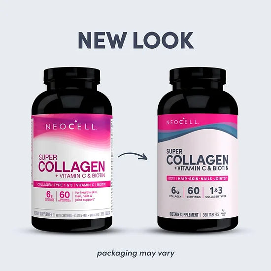 Súper Colágeno NEOCELL + Vitamina C y Biotina (360 tabletas)