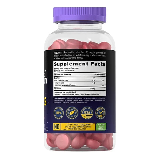 Melatonina Carlyle 12mg (100 gomitas)