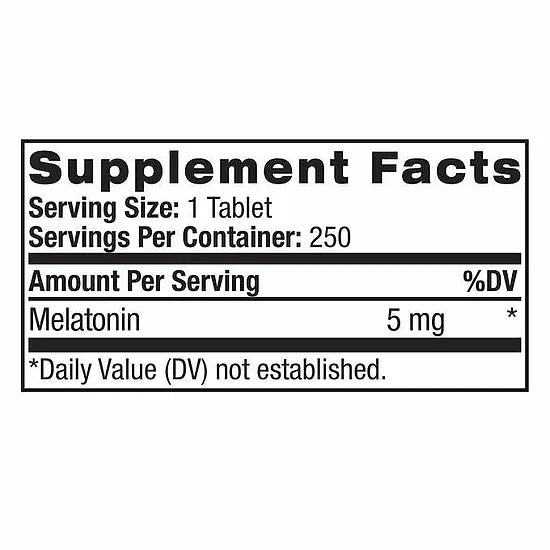 Melatonina NATROL 5mg (250 tabletas)