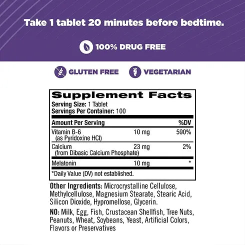 Melatonina Advanced Natrol 10mg (100 tabletas)