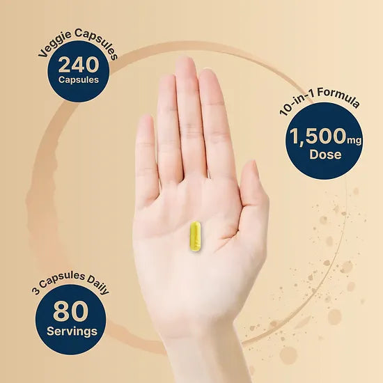 NAD+ Resveratrol + Ácido Hialuronico NatureBell 1.500mg (240 cápsulas)