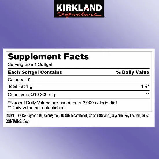 CoQ10 Kirkland 300mg (100 softgels)