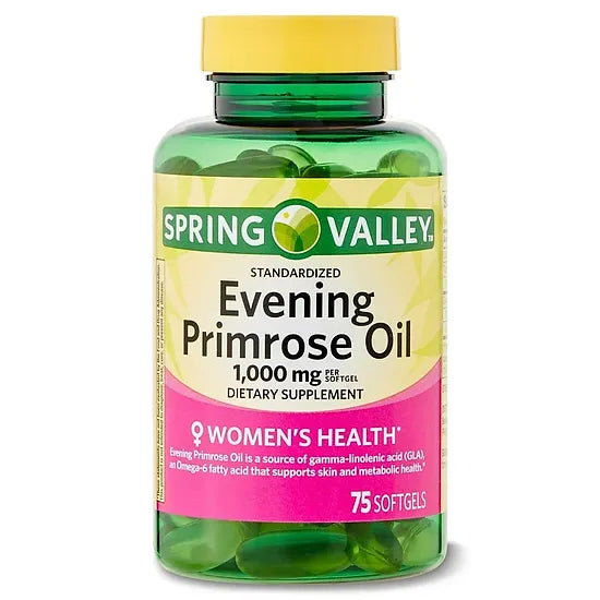 Evening Primrose Spring Valley 1.000mg (75 softgels)