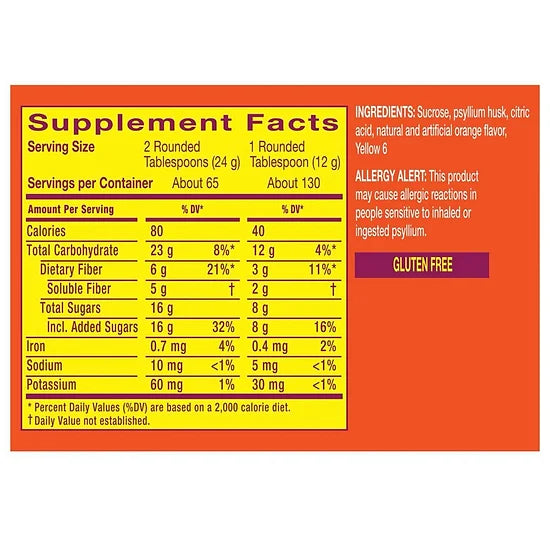 Meta Mucil Fibra 4 en 1 Real Sugar (1.56 kilogramos)