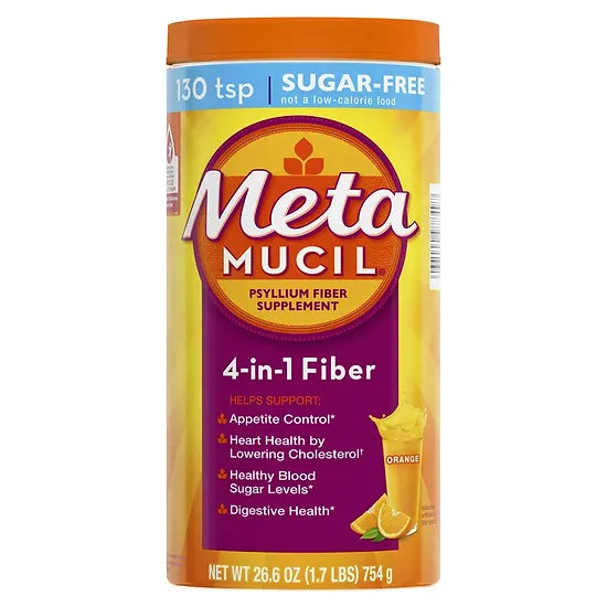 Meta Mucil Fibra 4 en 1 Sugar Free (754 gramos)