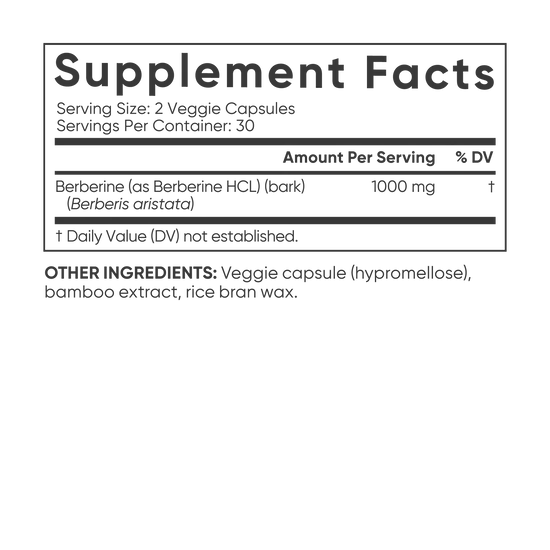 Berberina Sports Research 1.000mg (60 cápsulas)