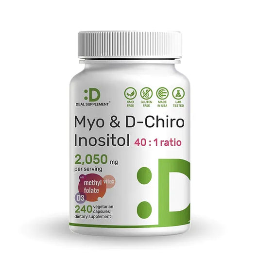 Myo and D-Chiro Inositol Deal Supplement 2.050mg (240 cápsulas)
