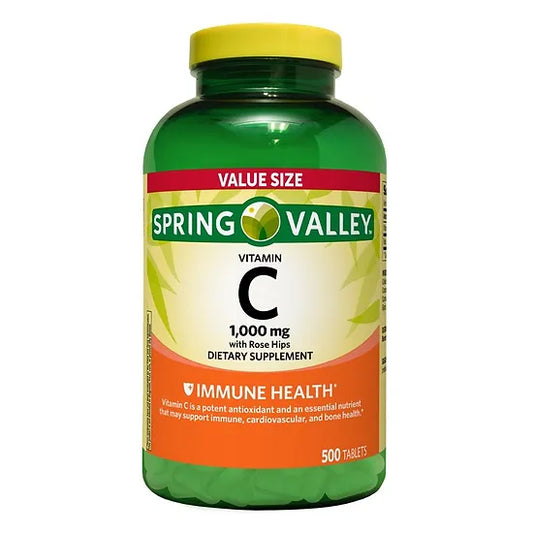 Vitamina C Spring Valley 1.000mg (500 tabletas)
