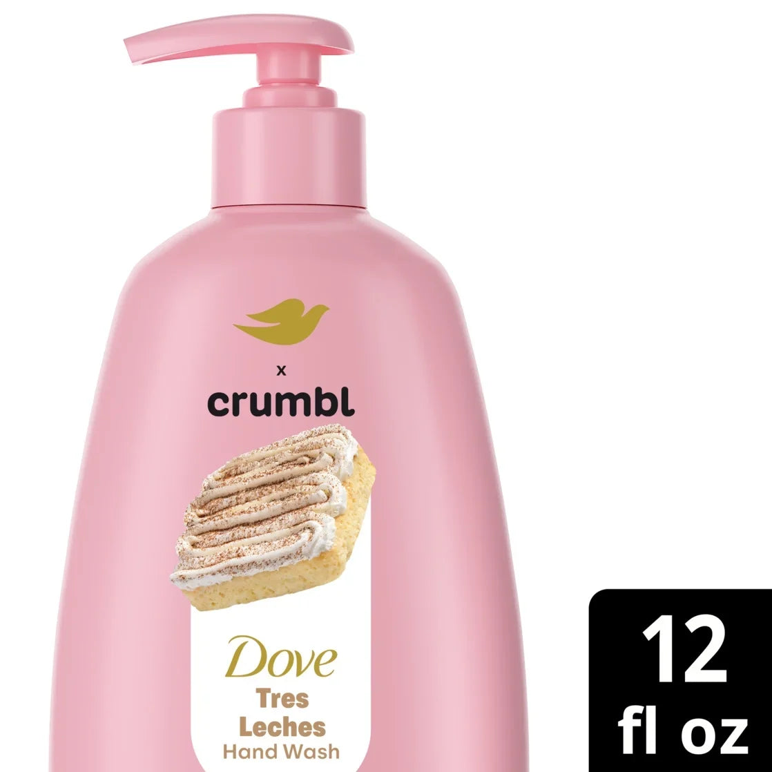 Jabón de Manos Dove x Crumbl Tres Leches (12 Oz)