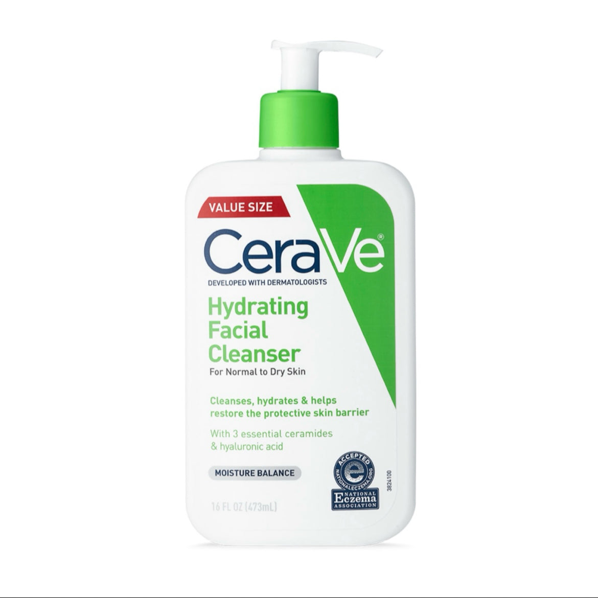 Limpiador Facial Hidratante CeraVe para piel normal a seca (473 ml)