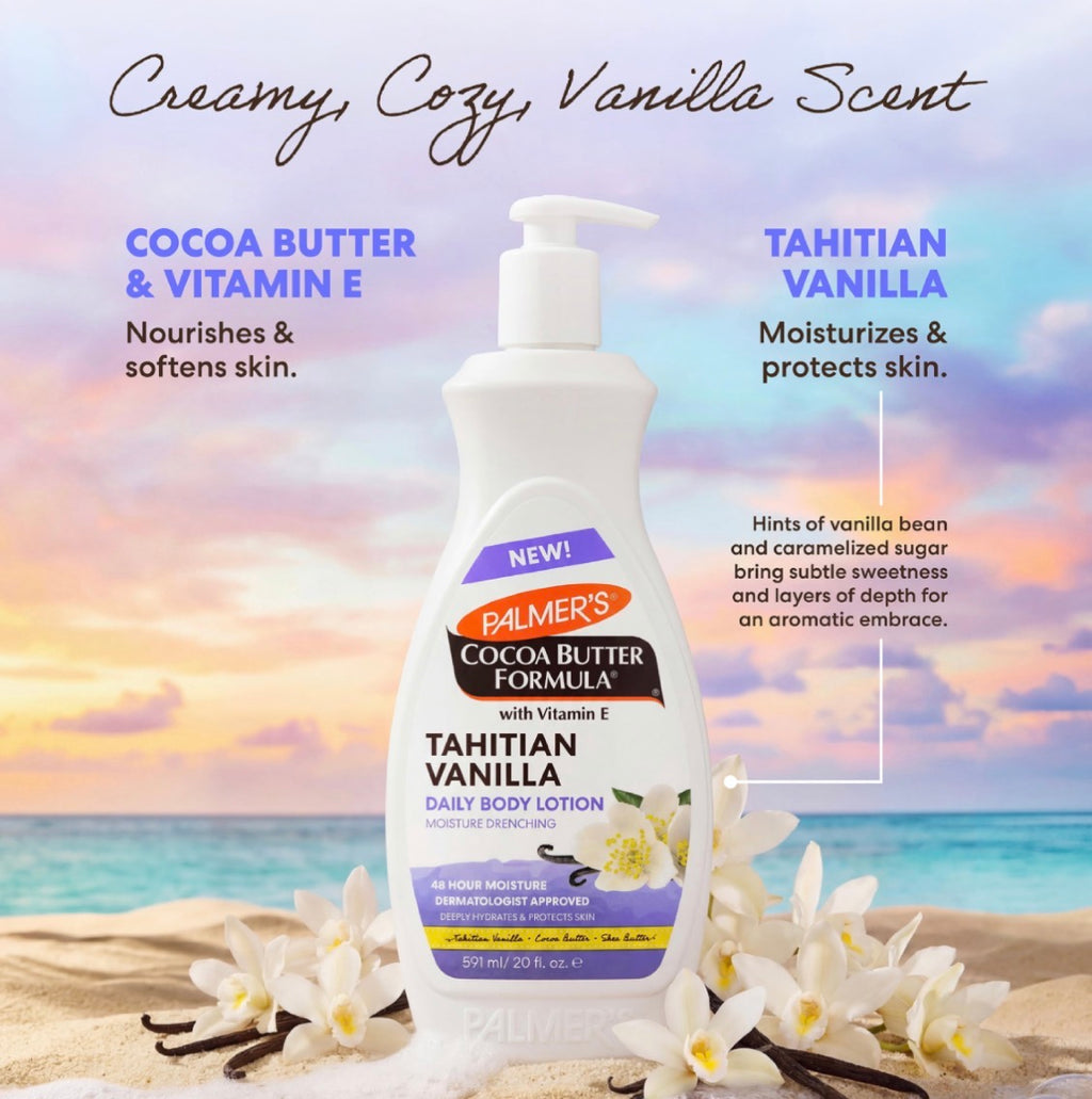 Crema Hidratante Corporal con fórmula de Vainilla de Tahití Palmer's (591ml)