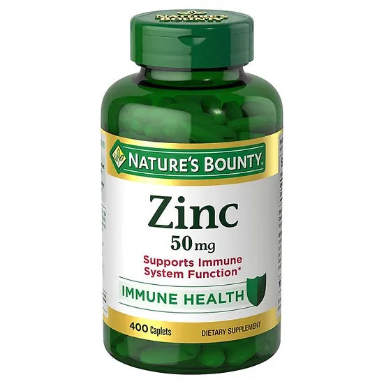 Zinc 50mg Nature's Bounty (400 Capletas)