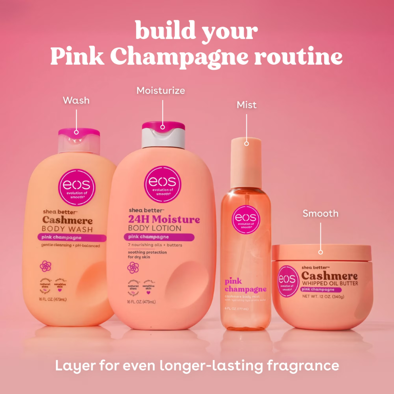 Mantequilla Corporal EOS Pink Champagne (340 gramos)