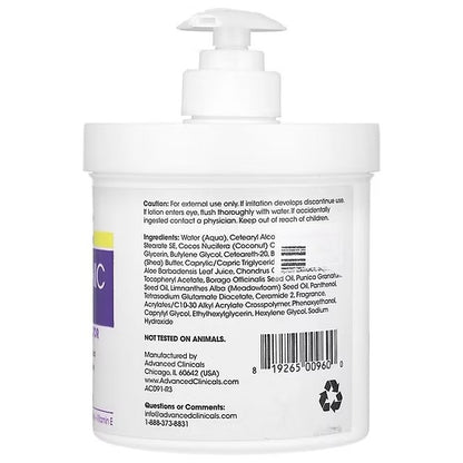 Crema Hidratante para Manos y Rostro con Ácido Hialuronico Advanced Clinicals