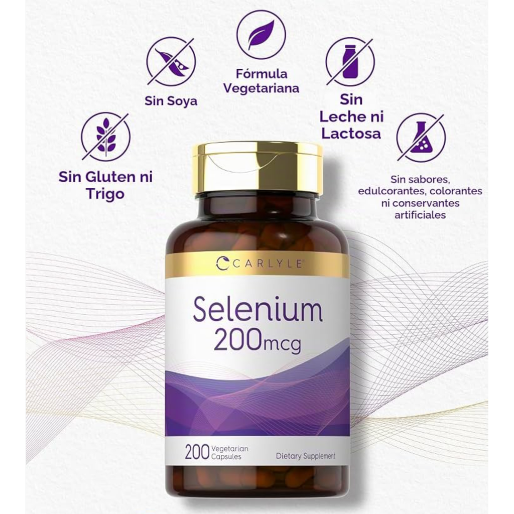 Selenio Carlyle 200mcg (200 cápsulas)