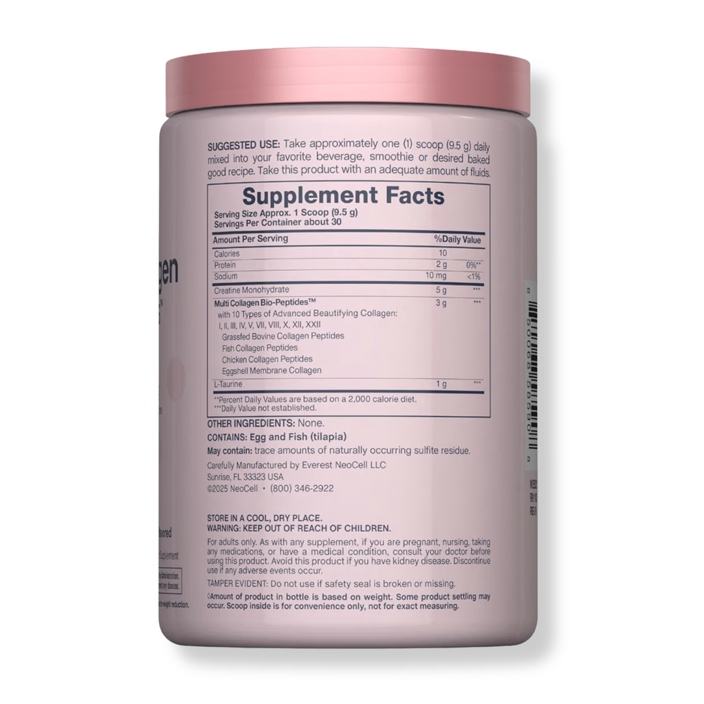 Creatina+ Multi Colágeno Bio-Peptides Protein NEOCELL (285 gramos)