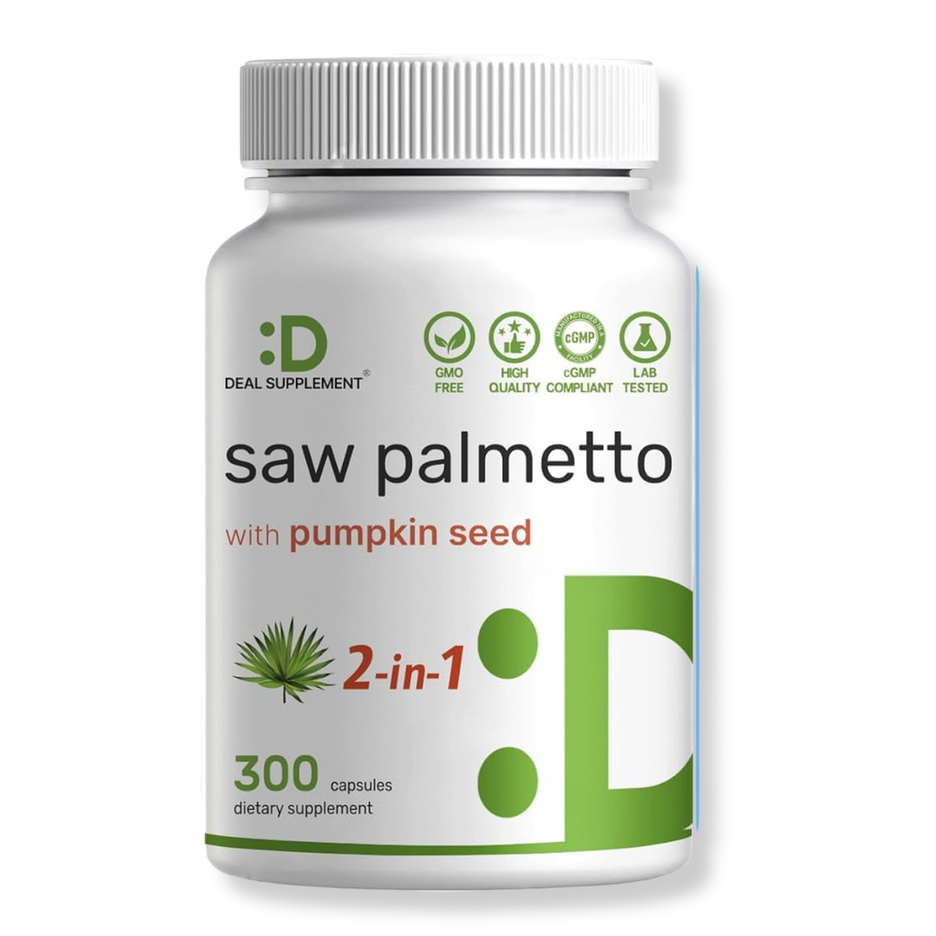 Saw Palmetto + Pumpkin Seed Deal Supplement (300 cápsulas)