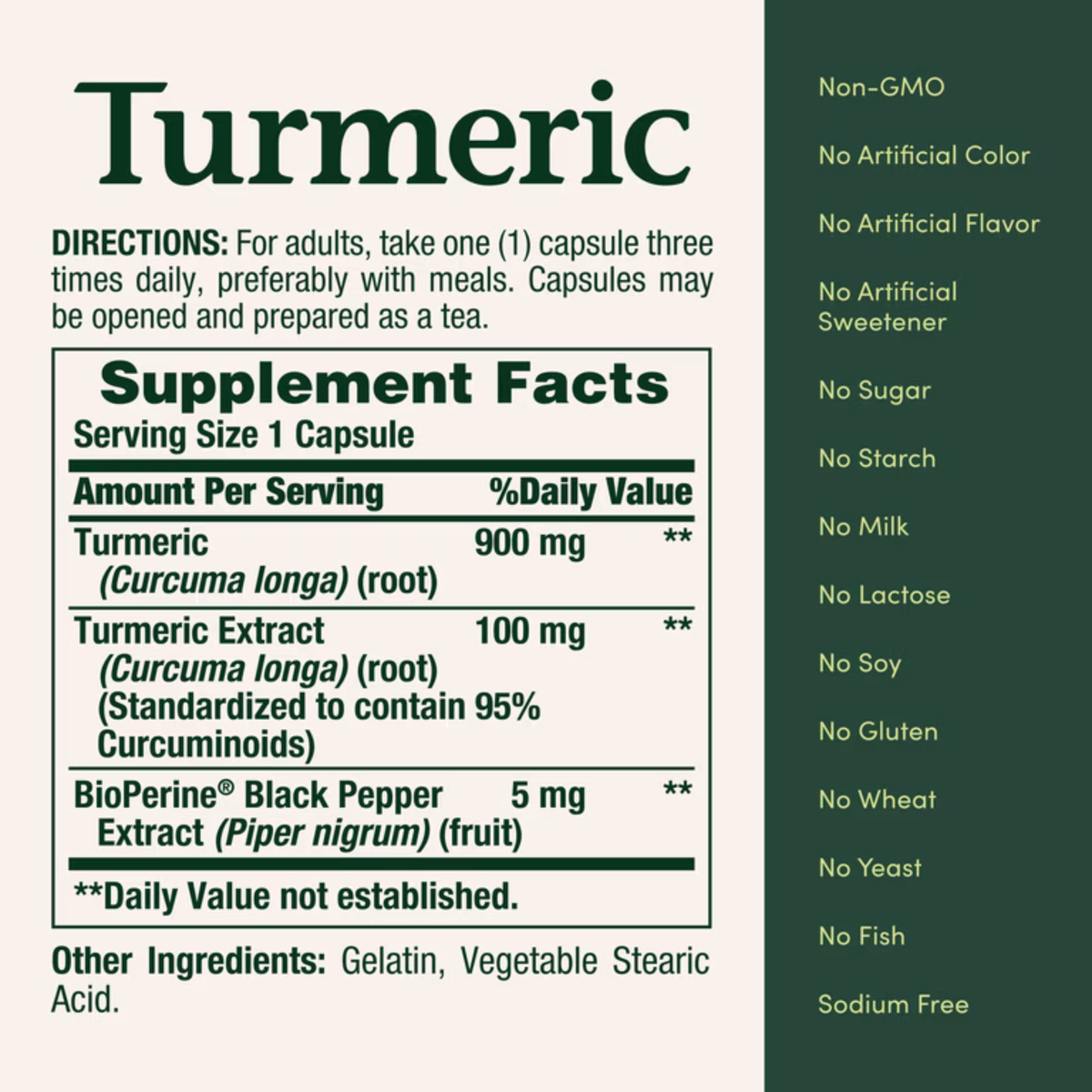 Curcuma con Pimienta Negra Nature's Bounty 1.000mg (60 cápsulas)