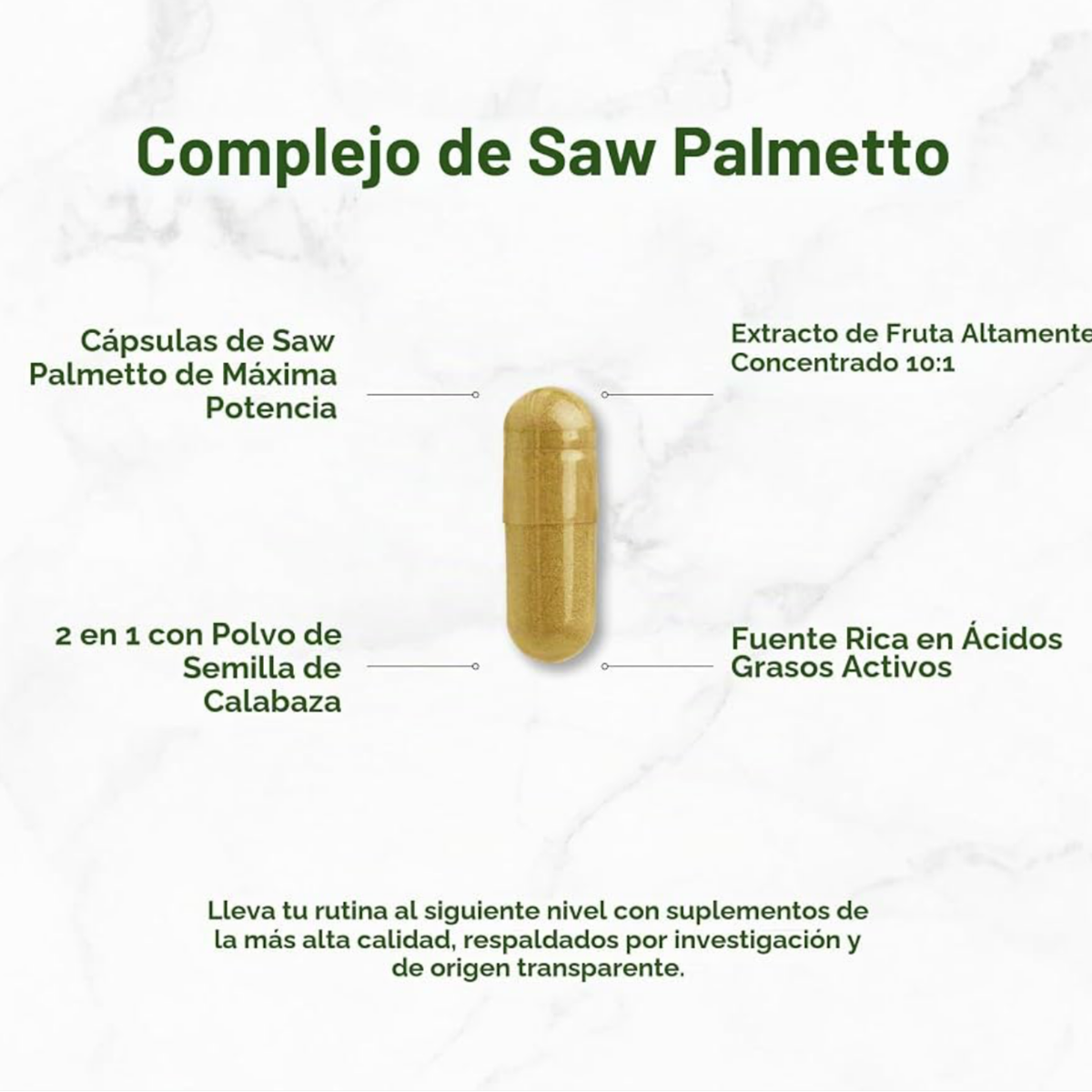 Saw Palmetto + Pumpkin Seed Deal Supplement (300 cápsulas)