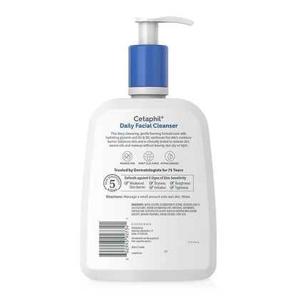Loción Facial Limpiadora para Pieles Mixtas y sensibles (473ml) Cetaphil
