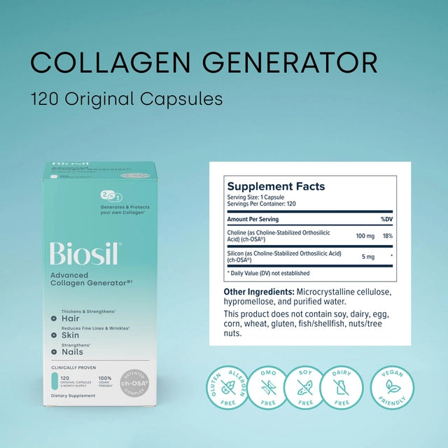 Generador de Colágeno Biosil Advanced (120 cápsulas)