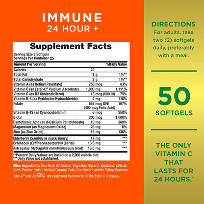Immune 24 Nature's Bounty (50 cápsulas)