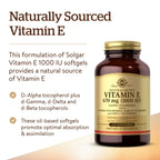 Vitamina E SOLGAR 670 mg (1000 UI)(100 cápsulas)