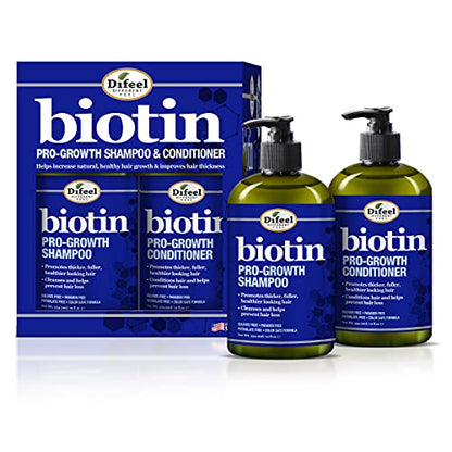 KIT Capilar (Shampoo y Acondicionador) Biotina Pro Growht Difeel (355ml)