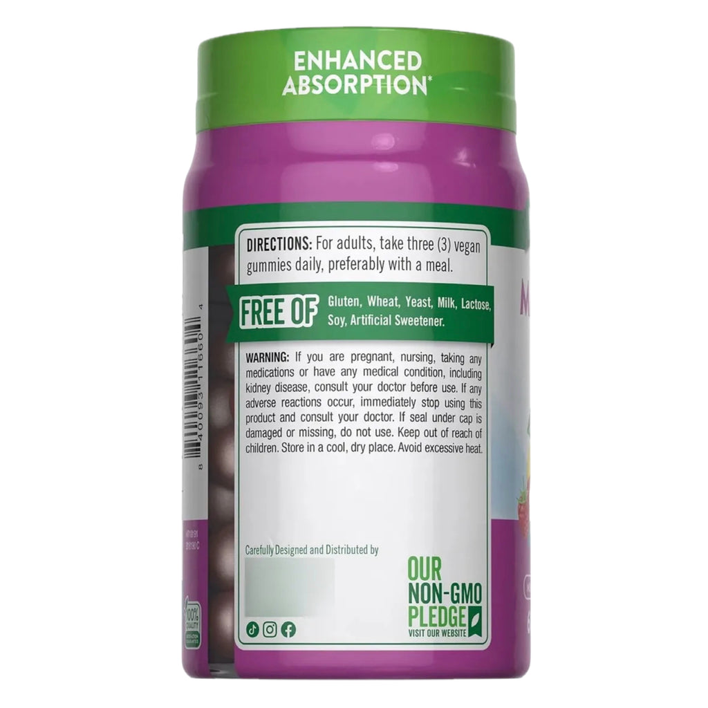 Citrato de Magnesio Nature's Truth 200mg (60 gomitas)