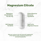 Citrato de Magnesio Deal Supplement 500mg (240 cápsulas)