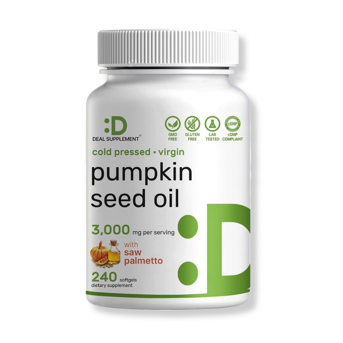 Aceite de Semilla Calabaza Deal Supplement 3.000mg (240 cápsulas)