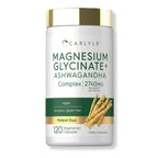 Glicinato de Magnesio + Ashwagandha Carlyle (120 cápsulas)