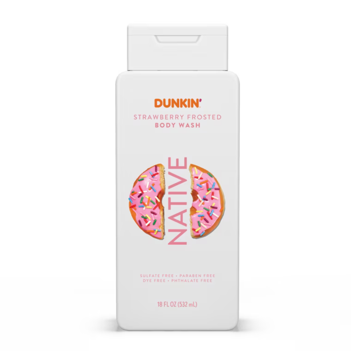 Jabón Corporal Native x Dunkin Donuts Strawberry Frosted (532 ml)