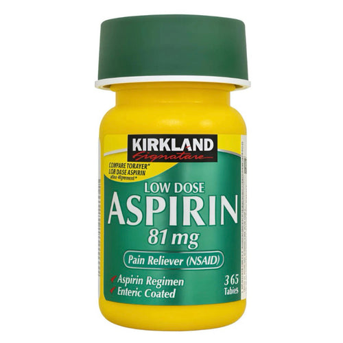 Aspirina Kirkland 81mg (2 x 365 tabletas)