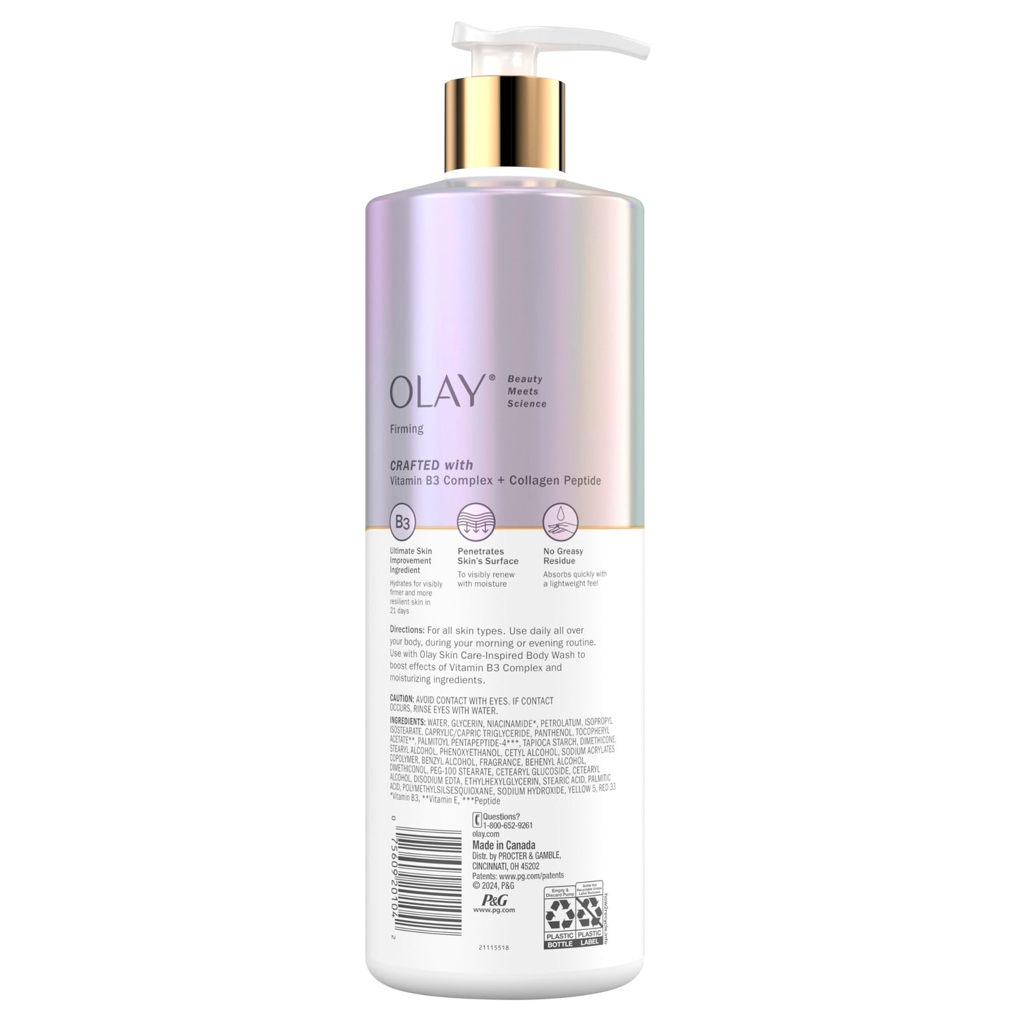 Crema Corporal Hidratante OLAY Collagen Peptide (502ml)