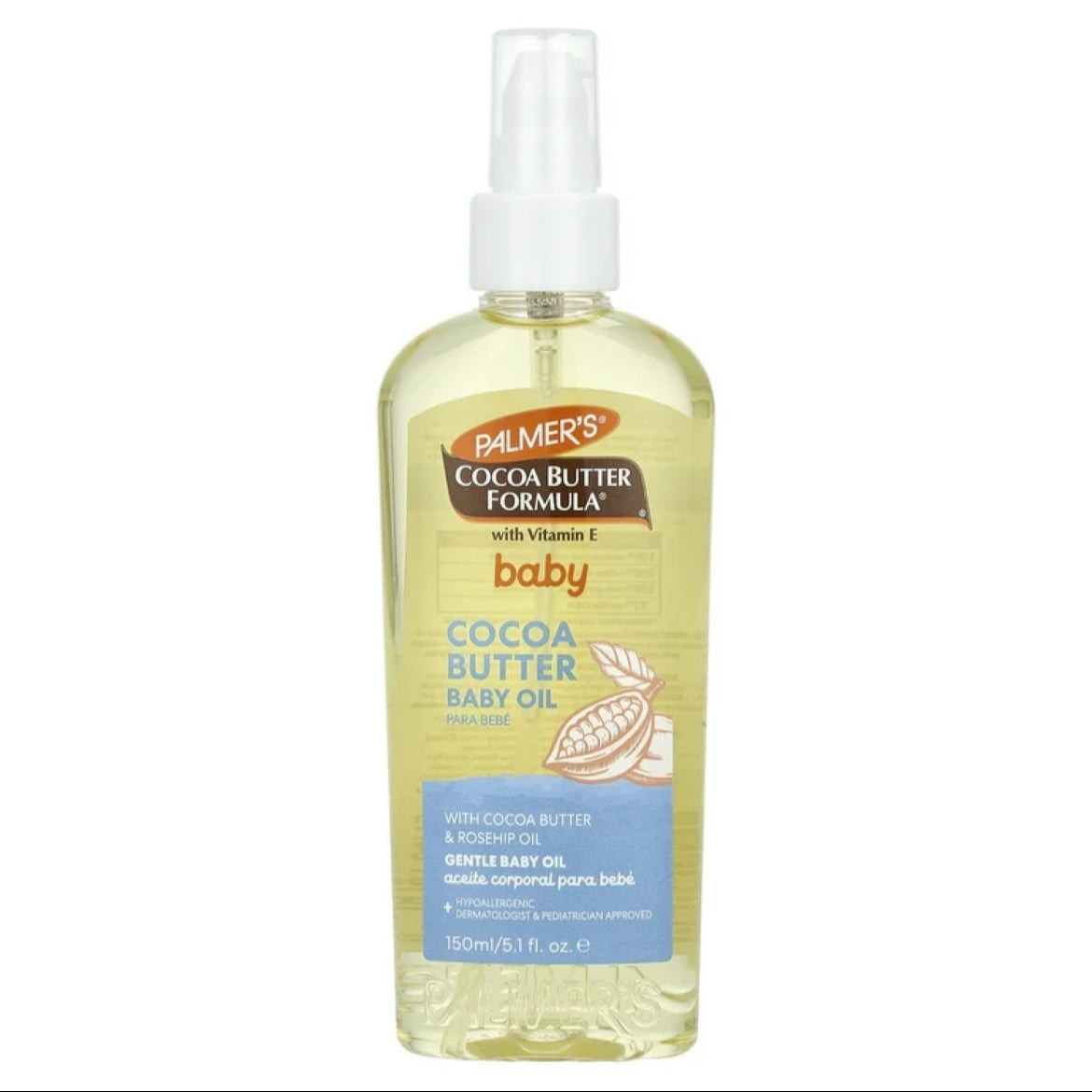 Aceite Corporal de Manteca de Cacao para Bebé Palmer's (150ml)