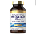 Triple Magnesio (Glicinato + Citrato + Malato) Carlyle (240 cápsulas)