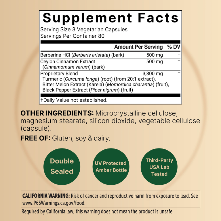 Berberina NatureBell 4.800mg (240 cápsulas)