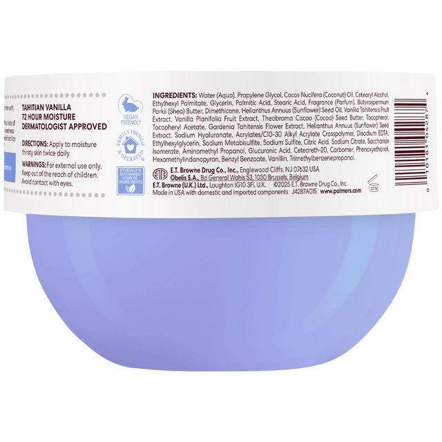 Crema Corporal de Vainilla de Tahiti Palmer's (250 gramos)