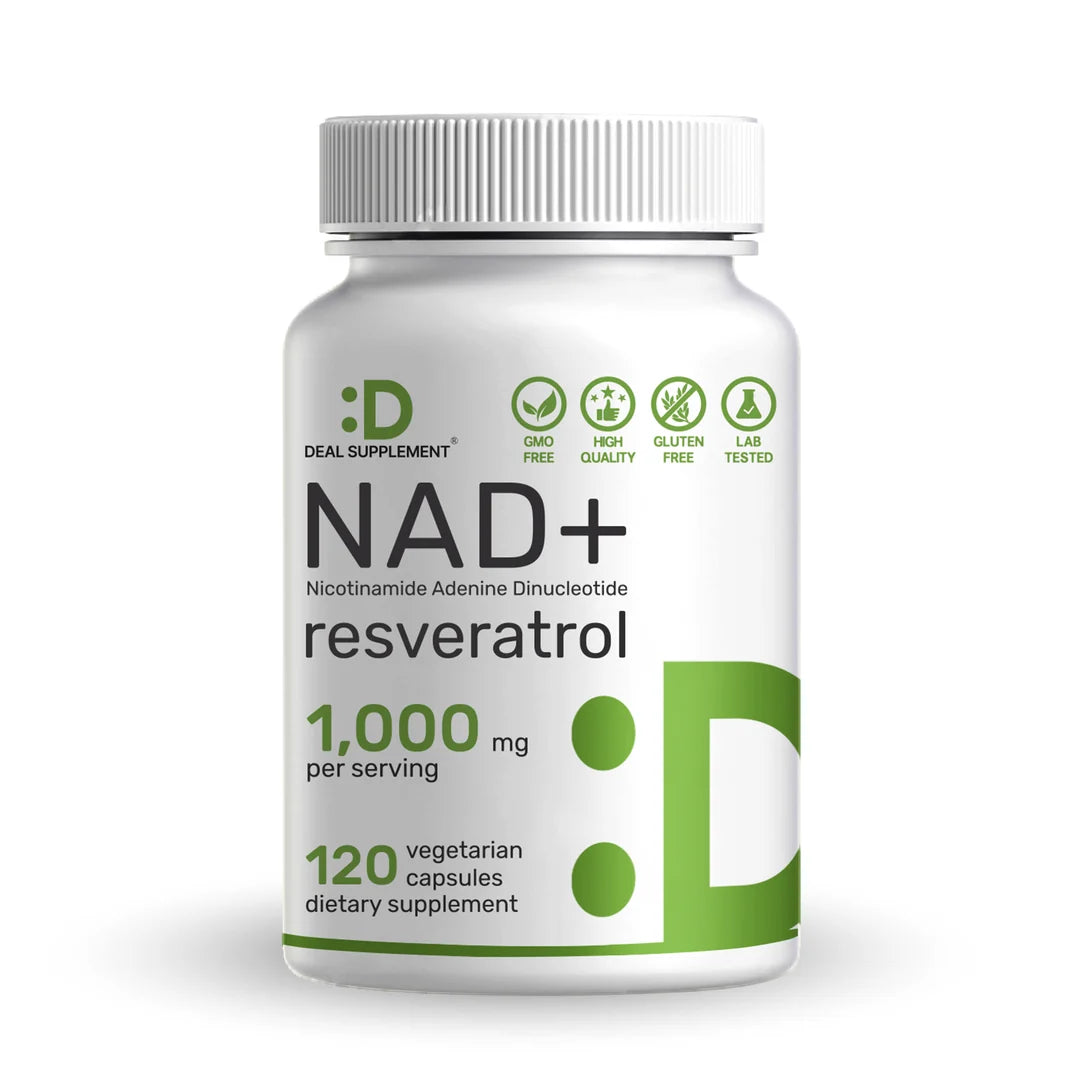 NAD+ Resveratrol 1.000mg Deal Supplement (120 cápsulas)
